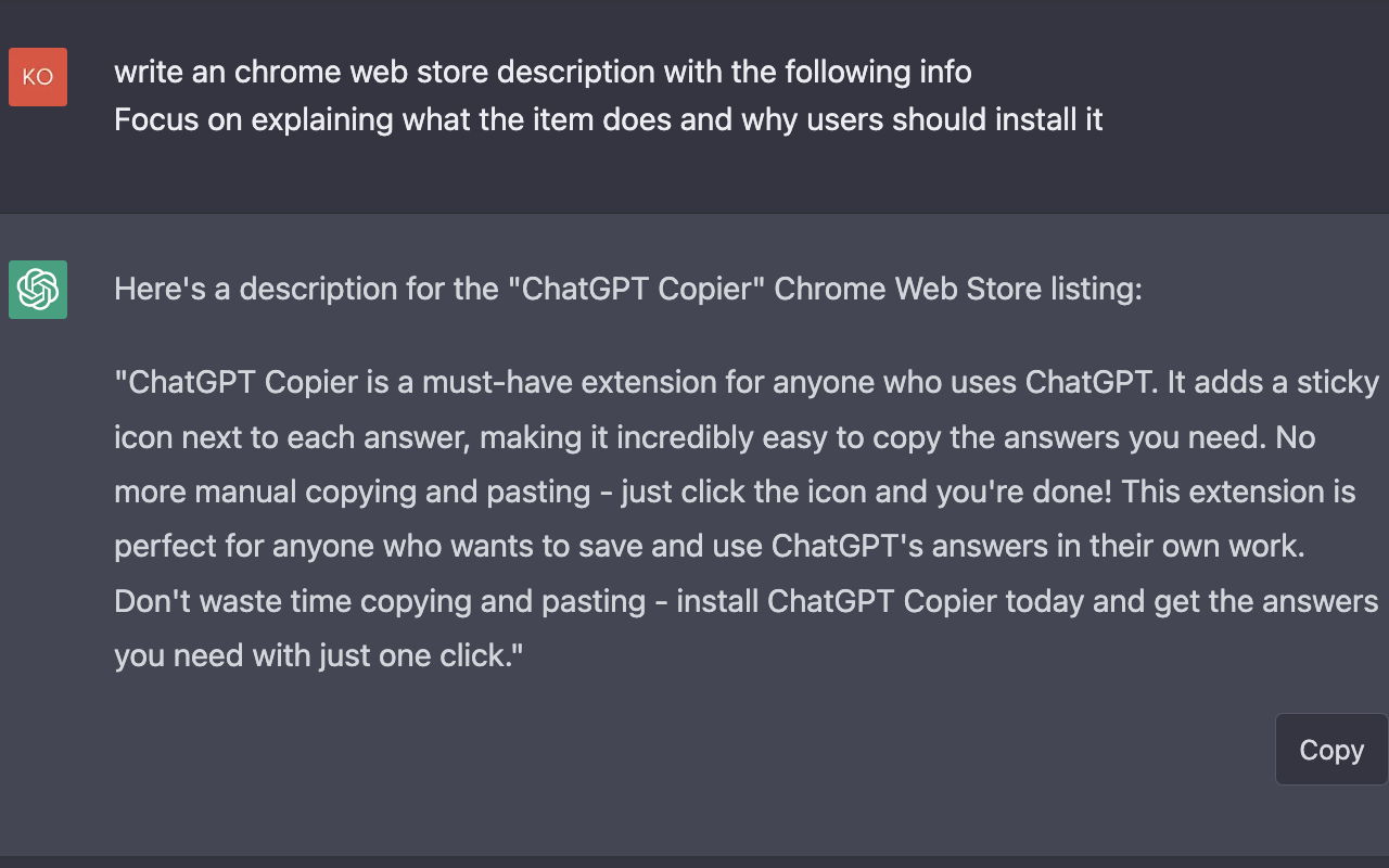 ChatGPT Copier截图1