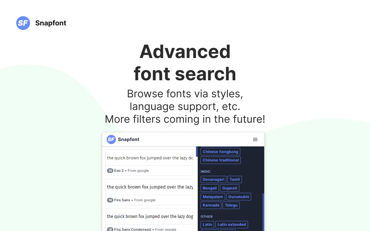 Snapfont - Preview fonts on any page截图2