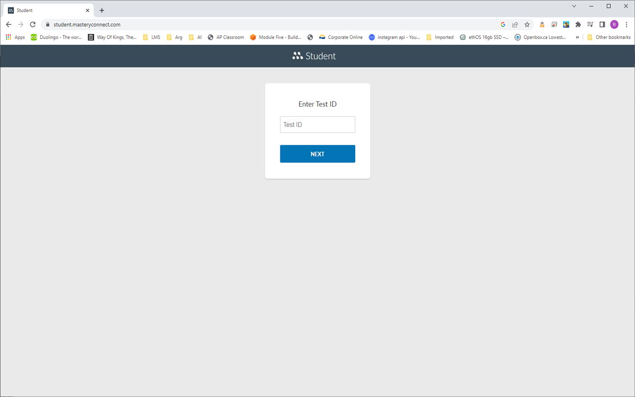 MasteryConnect LockDown Browser截图1