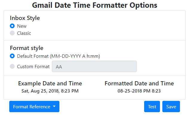 Gmail Date Time Formatter截图3