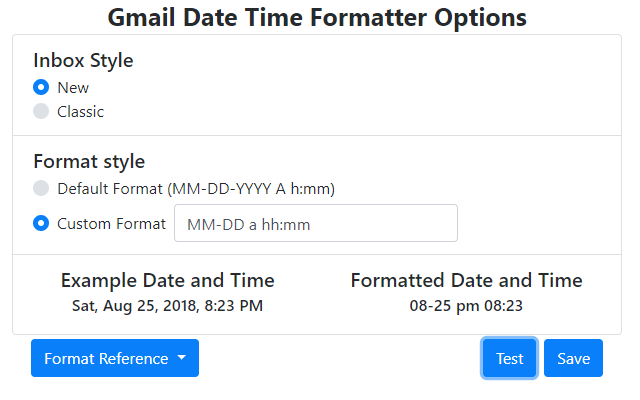 Gmail Date Time Formatter截图4