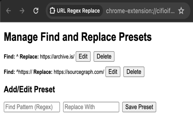 URL Regex Replace截图1
