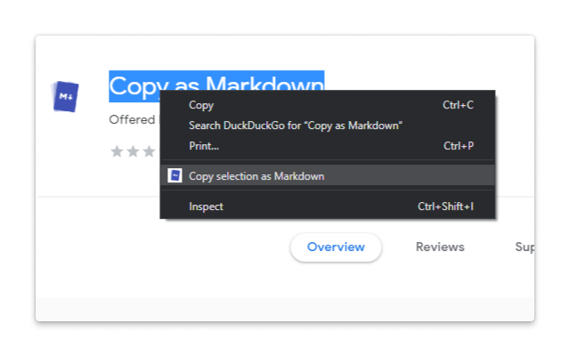 Copy as Markdown截图1