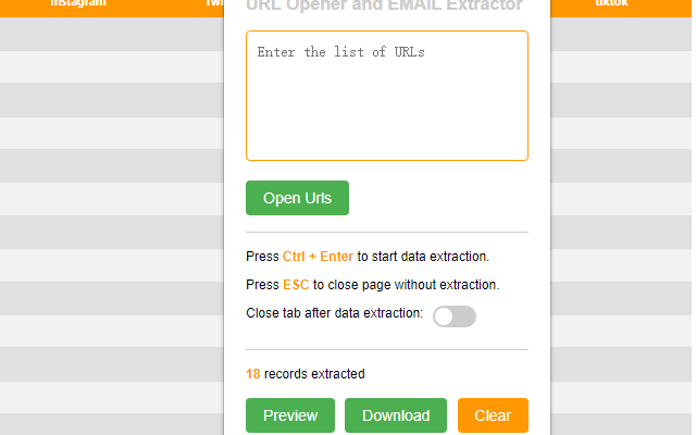 URL Opener and EMAIL Extractor截图3