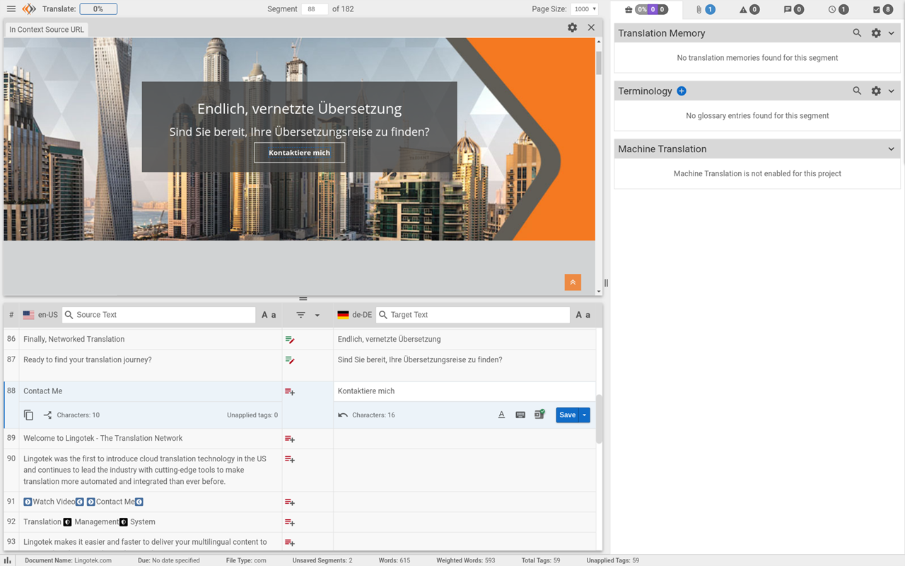 Lingotek Workbench Extension (Beta)截图2