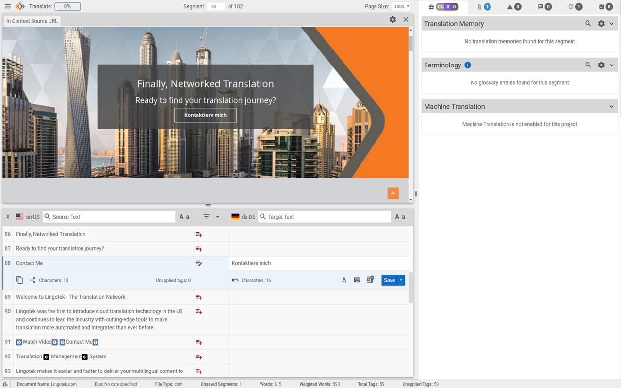Lingotek Workbench Extension (Beta)截图3