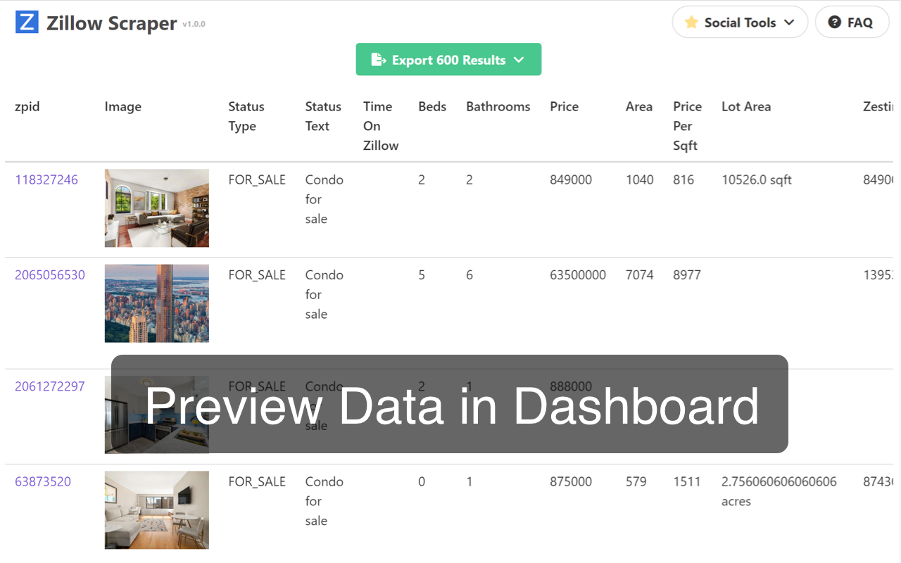 Real Estate Data Scraper截图1