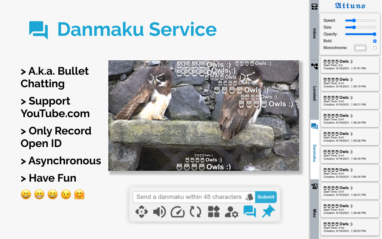Attuno: Video Controller & YouTube Danmaku截图3