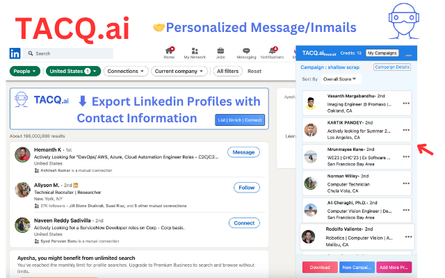 TACQ AI | Linkedin Prospecting截图2