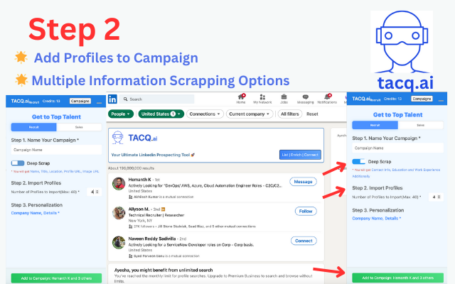 TACQ AI | Linkedin Prospecting截图4