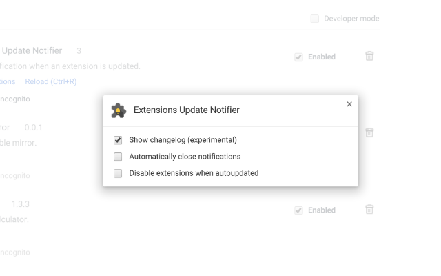 Extensions Update Notifier截图3