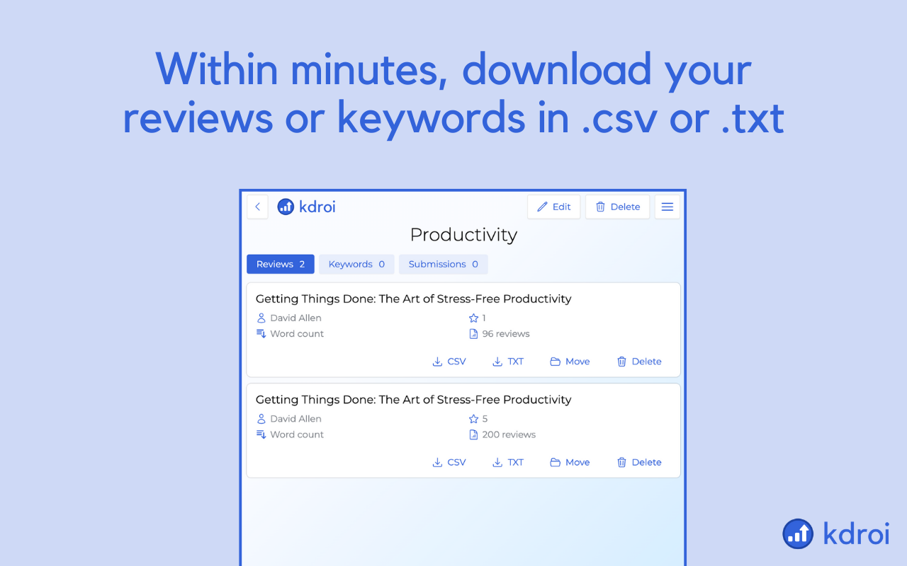 KDROI – Book Marketing Tools for Authors截图1