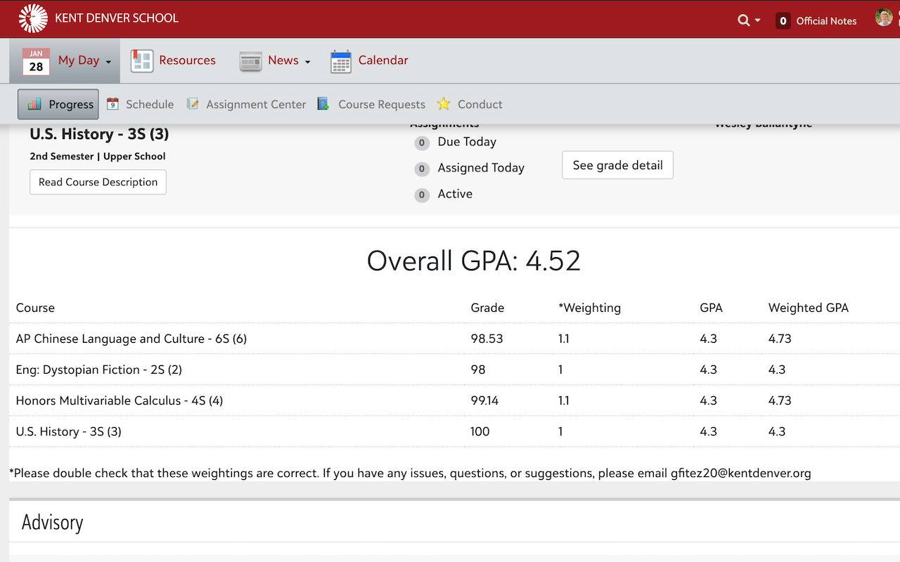 Blackbaud GPA Calculator截图1
