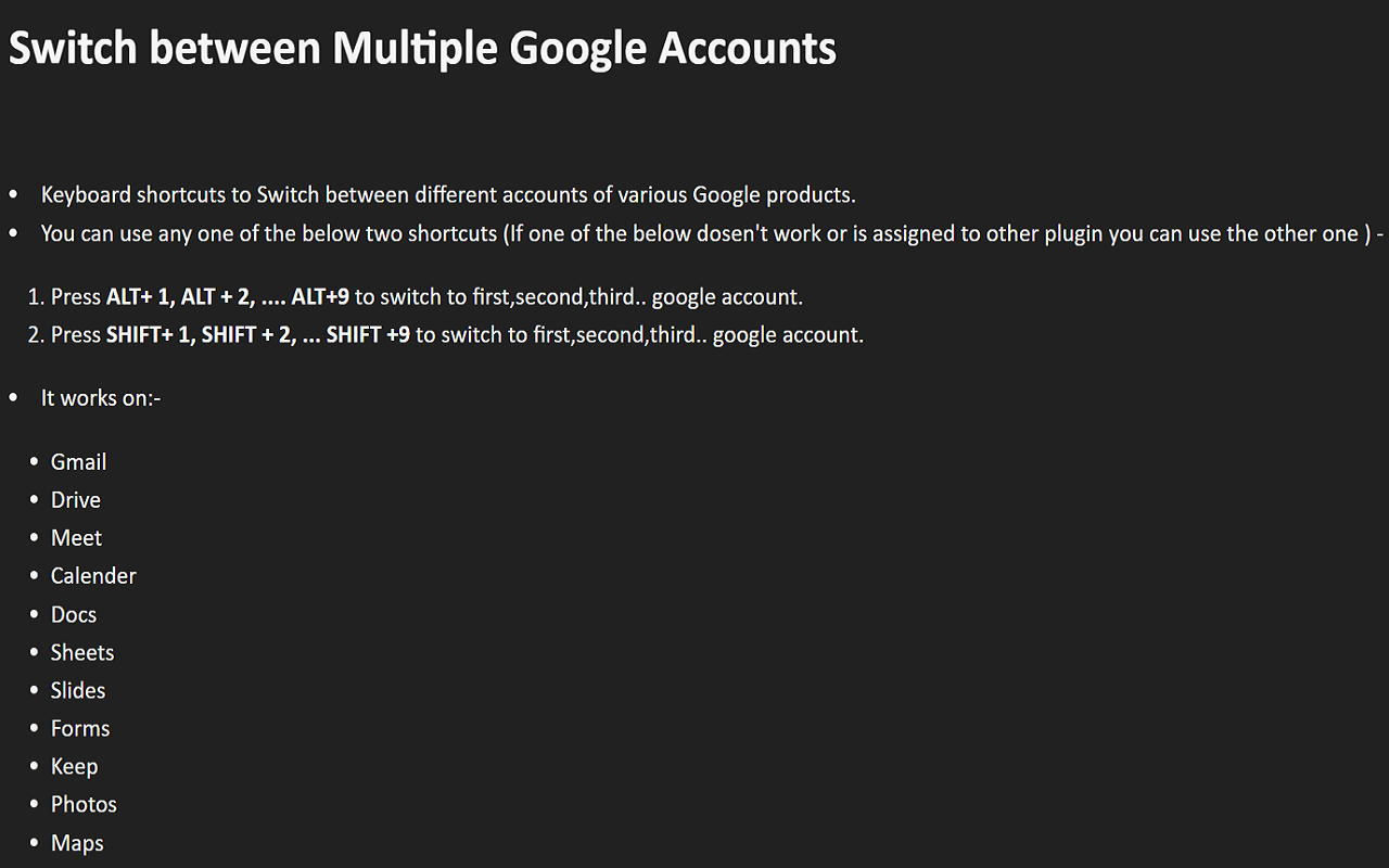 Switch between Multiple Google Accounts截图1