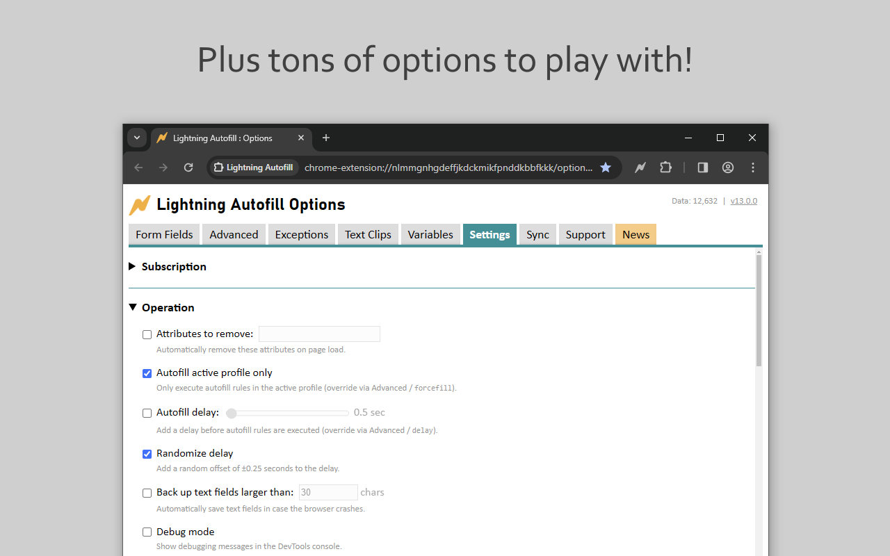 Lightning Autofill截图1