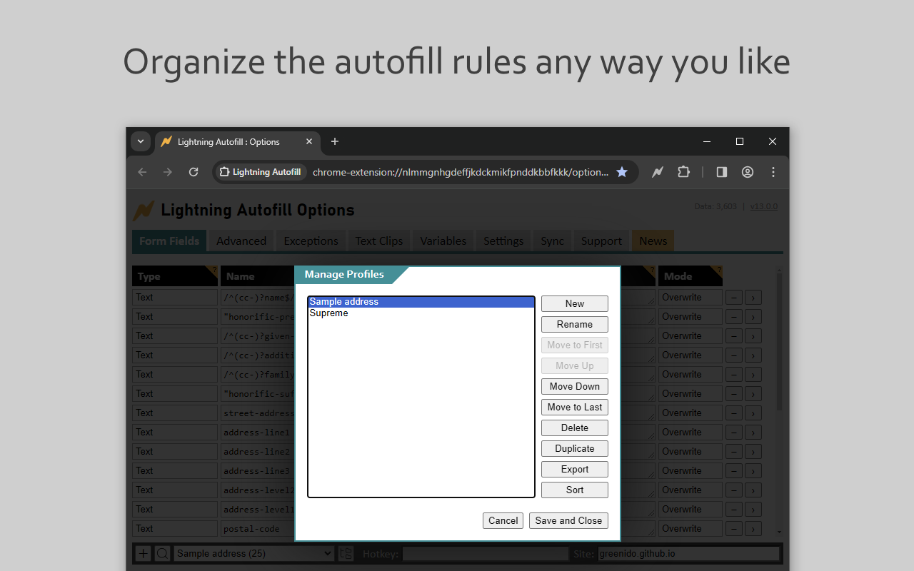 Lightning Autofill截图5