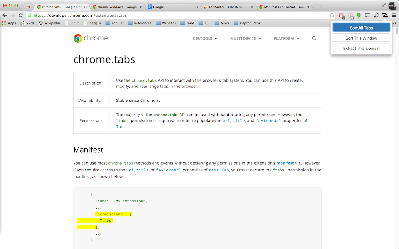 Tab Sorter截图1