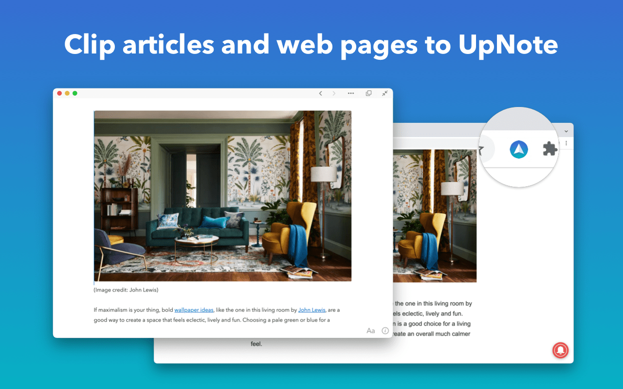 UpNote Web Clipper截图1