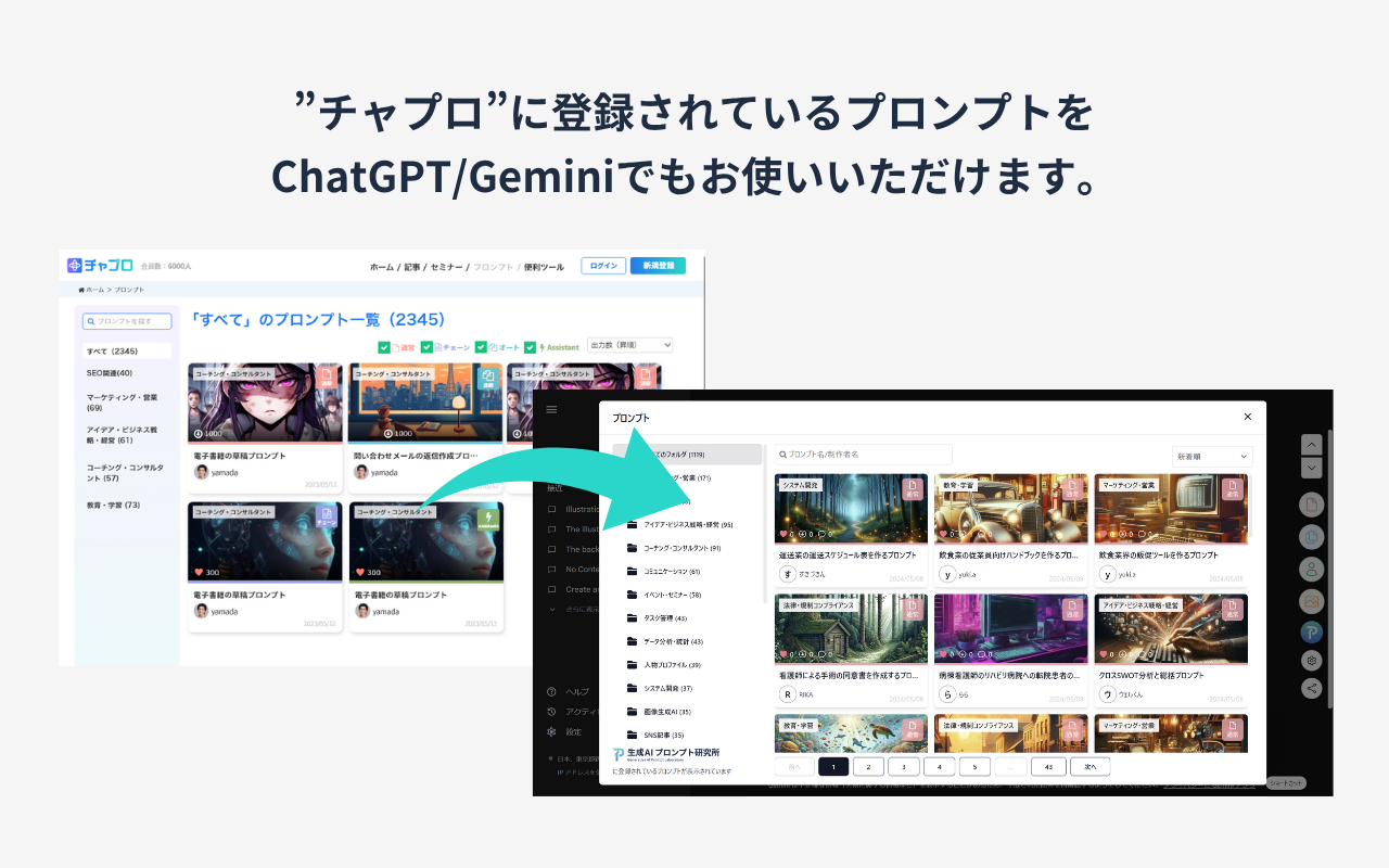 【ChatGPT/Gemini】対応 プロンプト管理システム「チャプロ」リンク截图3
