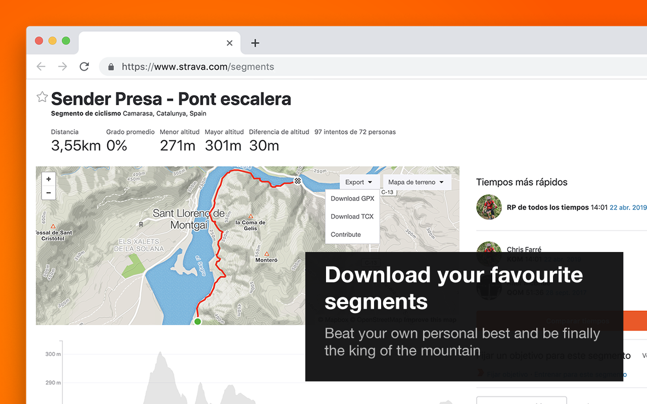 Strava Export Tracks截图1