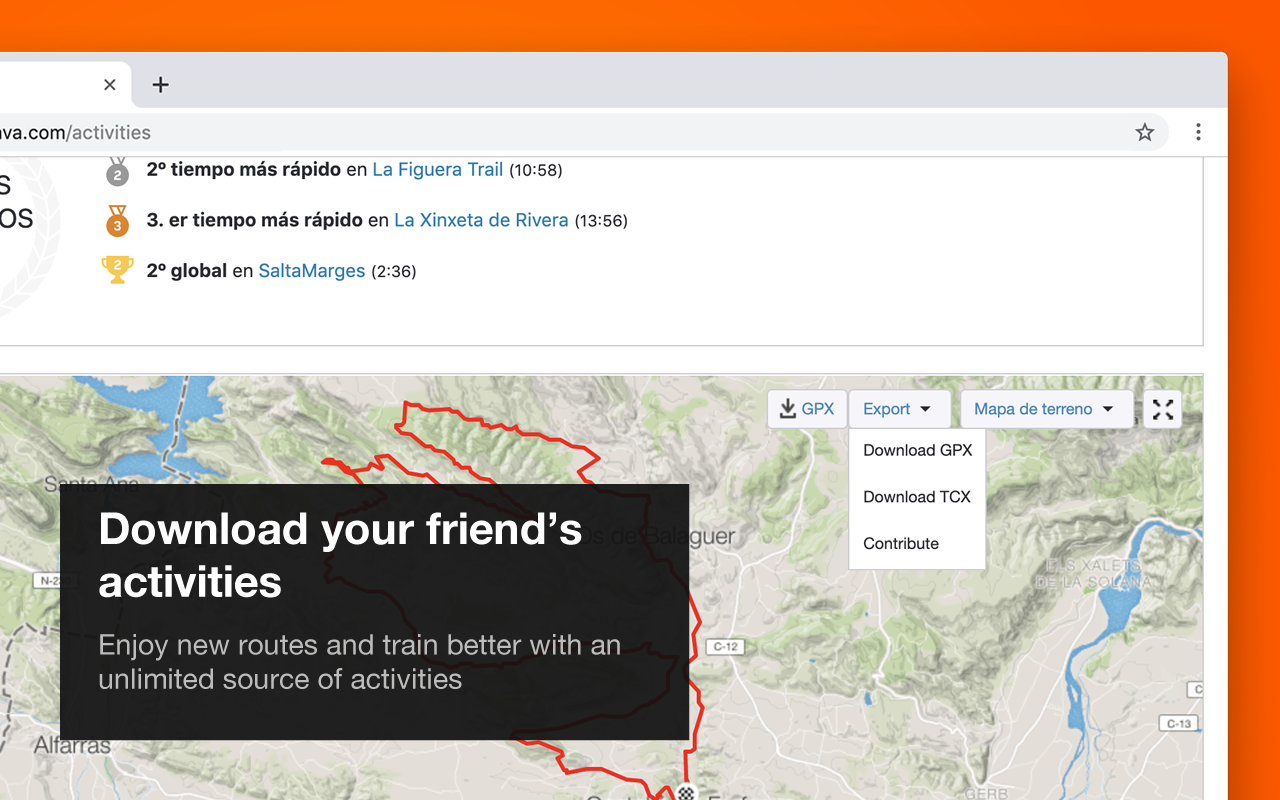 Strava Export Tracks截图2