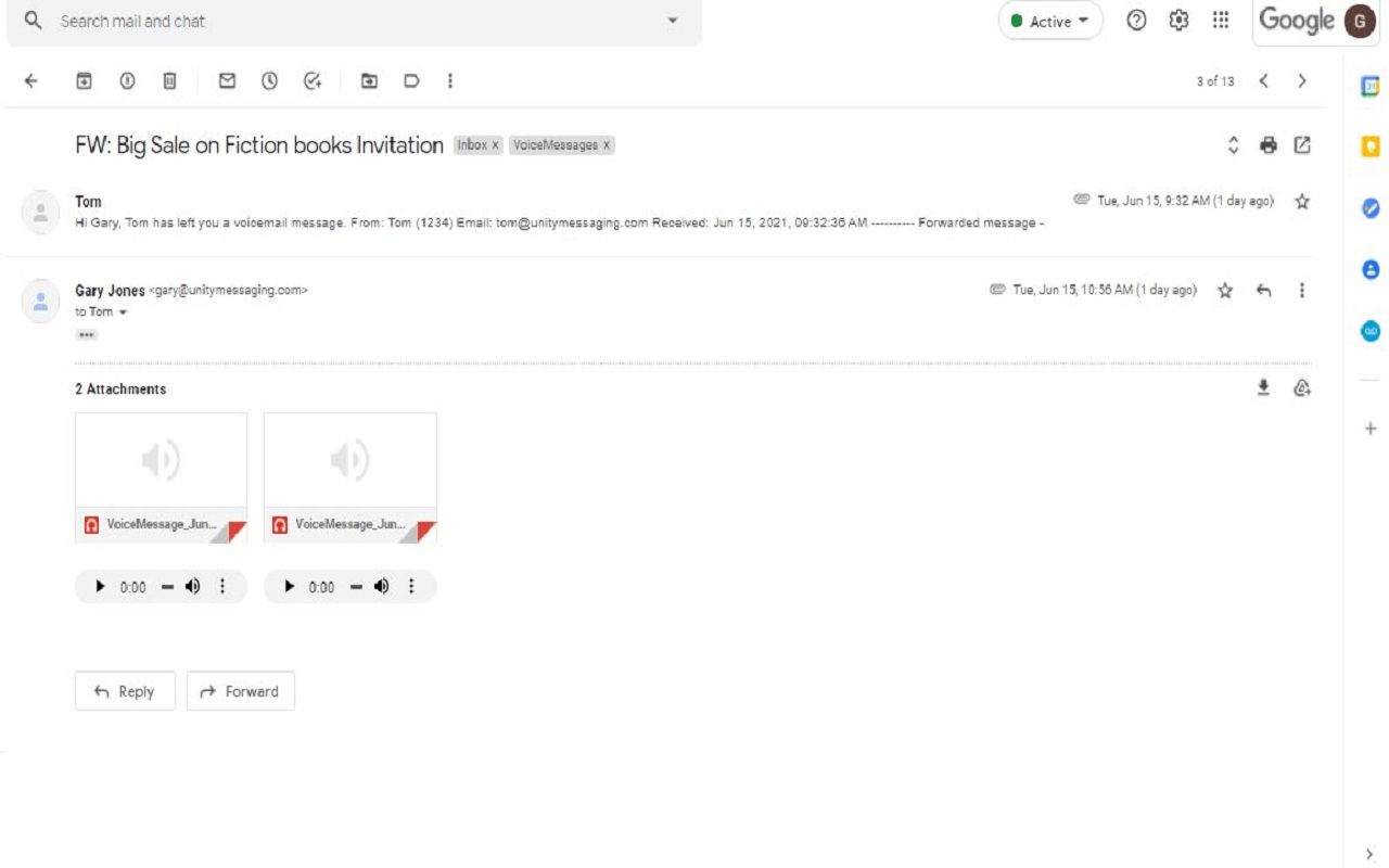 Cisco Voicemail for Gmail截图2