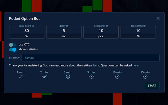Free Pocket Option Bot截图1