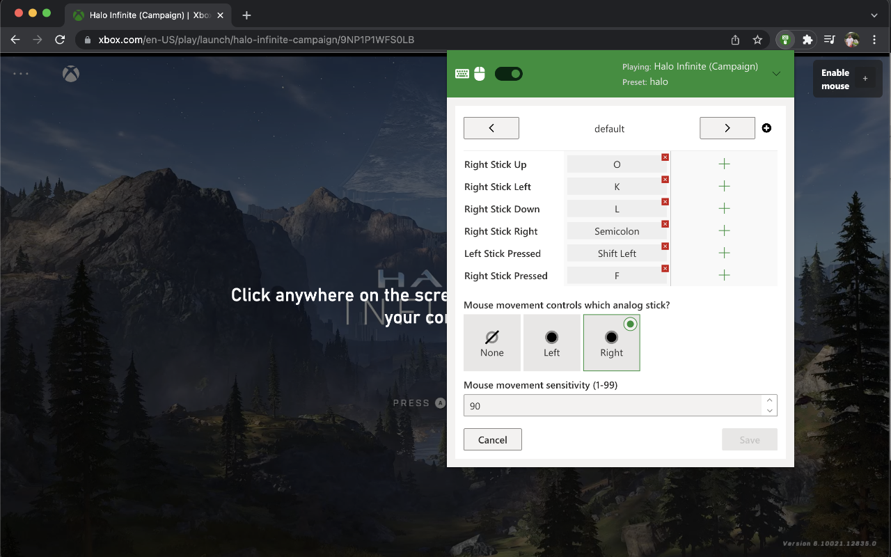 Keyboard & Mouse for Xbox xCloud截图3