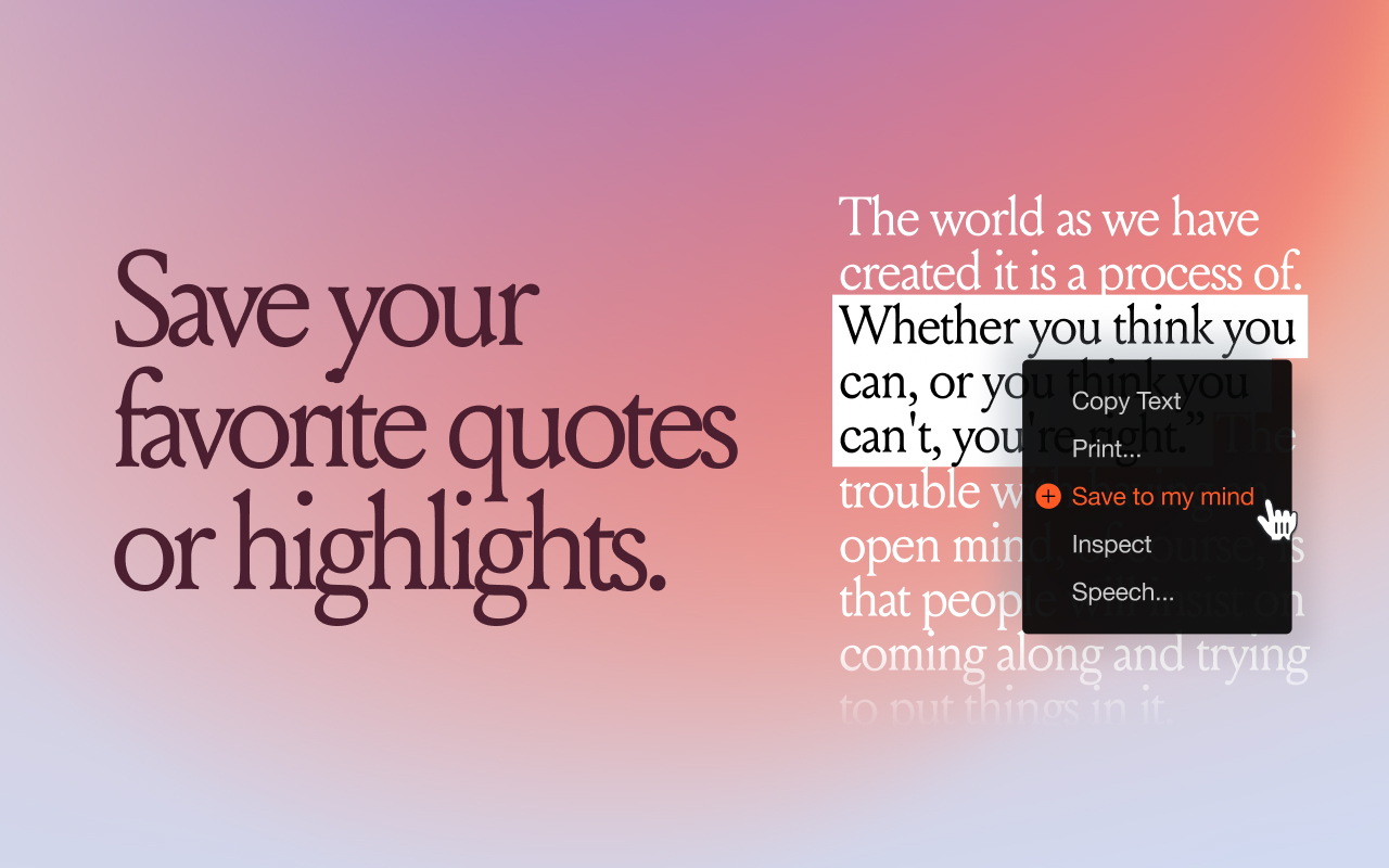 mymind — An extension for your mind截图2