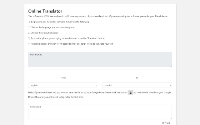 Translate Online for Google Chrome™截图1