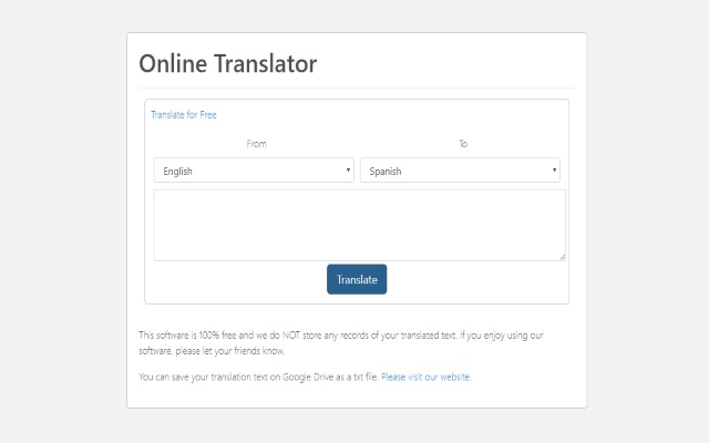 Translate Online for Google Chrome™截图2