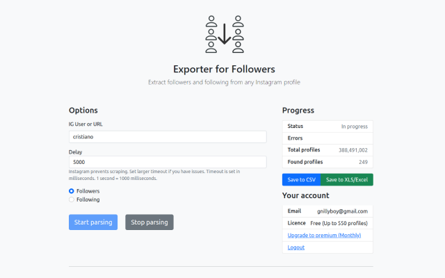 Exporter for Followers截图1