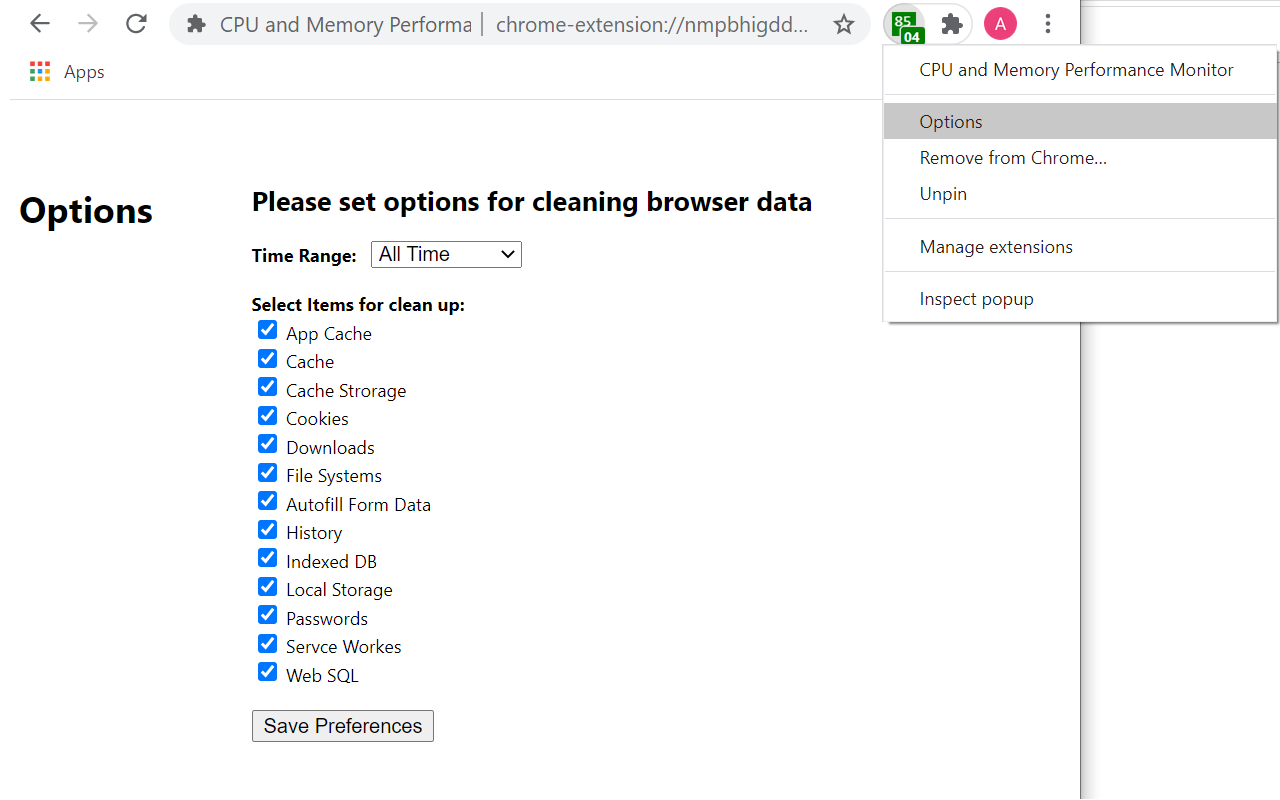 CPU and Memory Performance Monitor截图1