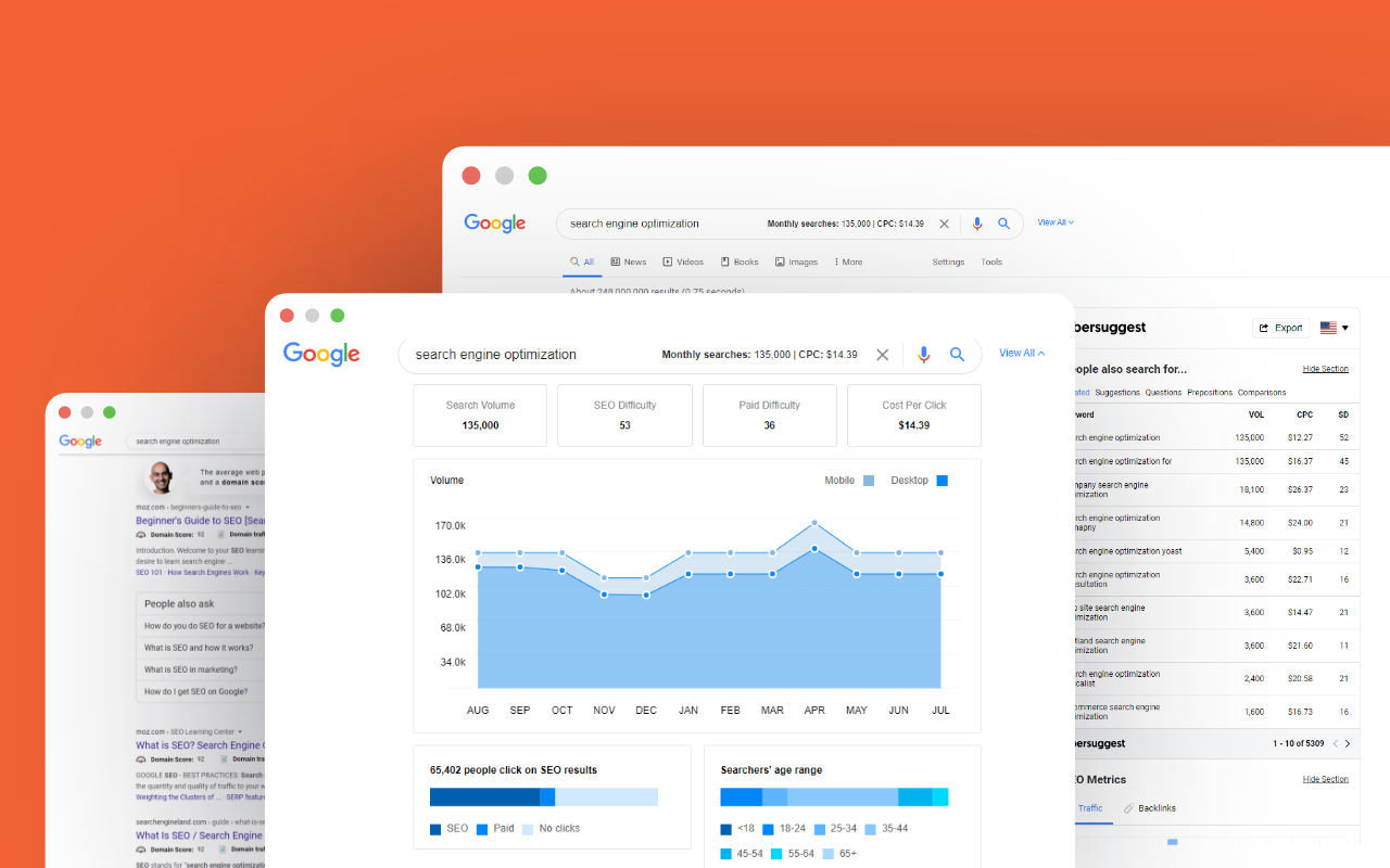 Ubersuggest-SEO与关键词神器截图2