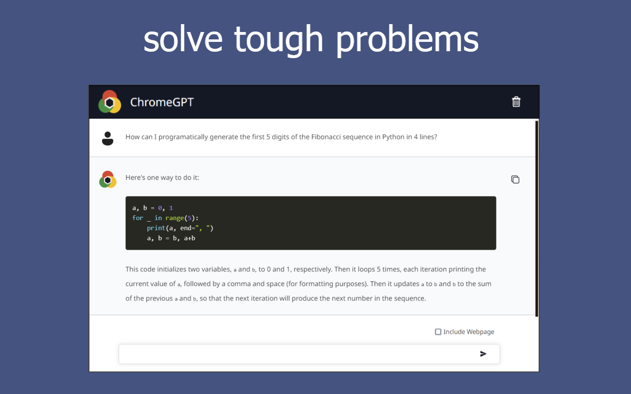 ChromeGPT for ChatGPT截图1