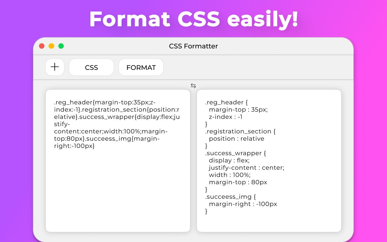 CSS格式化程序截图1