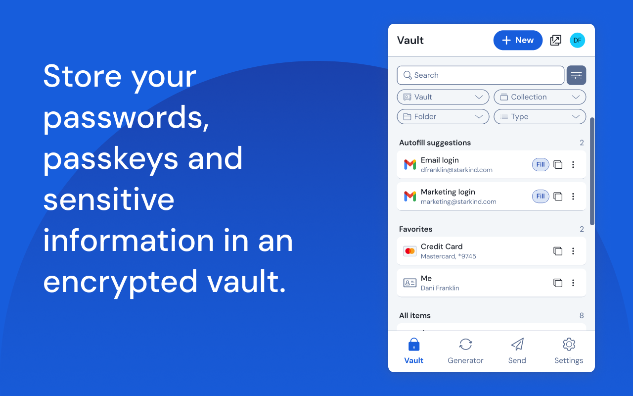 Bitwarden 密码管理器截图3