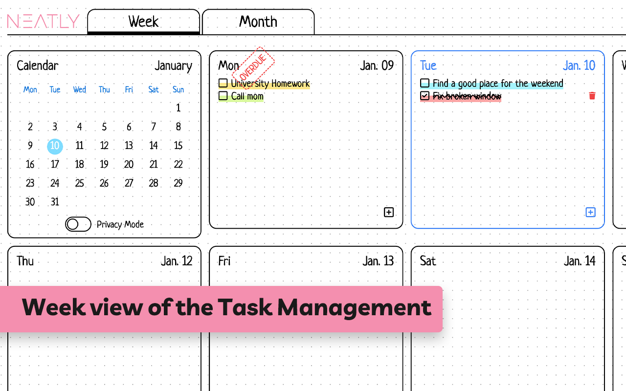 Neatly - Bullet Journal and Task Manager截图4