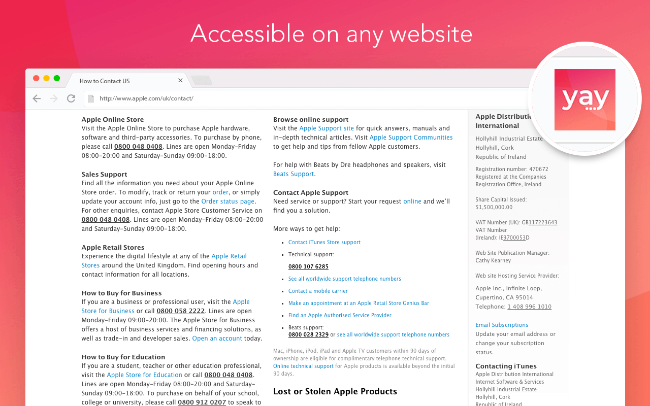 Yay.com Click to Dial截图2