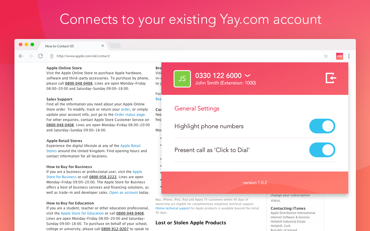Yay.com Click to Dial截图4