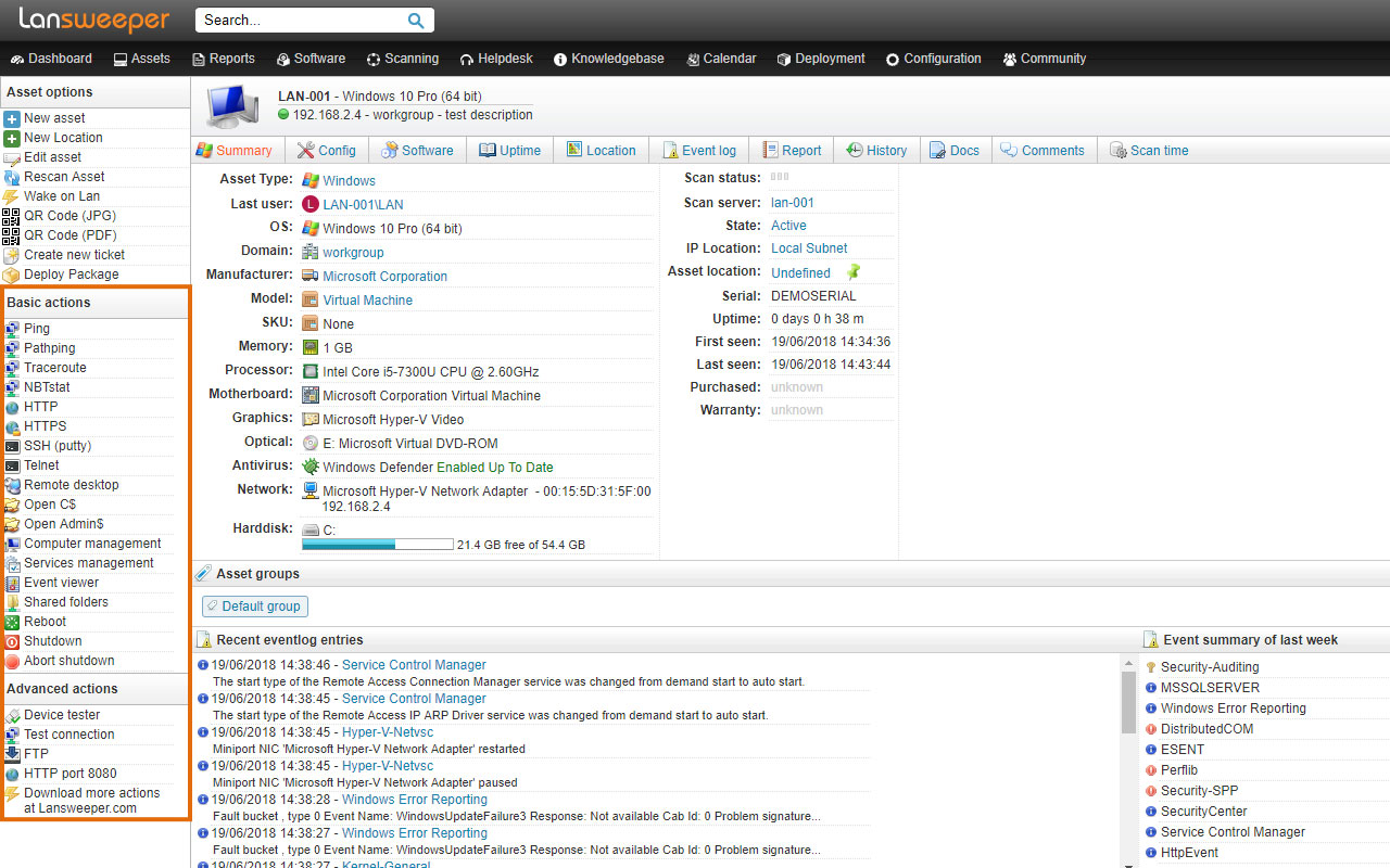 Lansweeper Chromium extension截图2