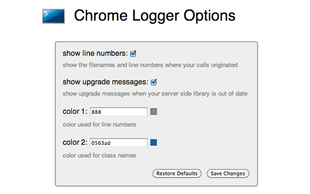 Chrome Logger截图1