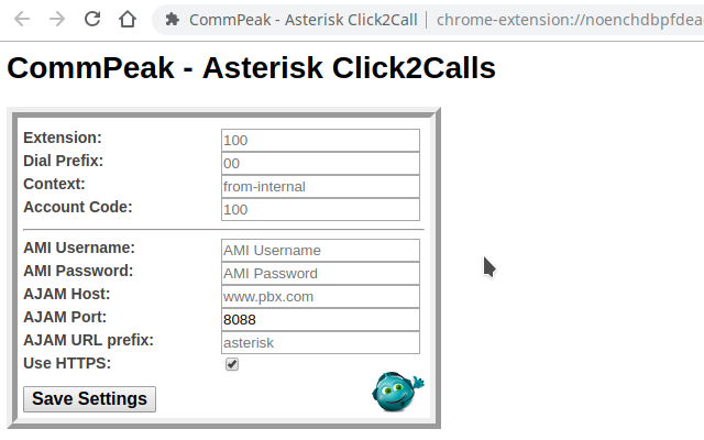 CommPeak - Asterisk Click2Call截图1