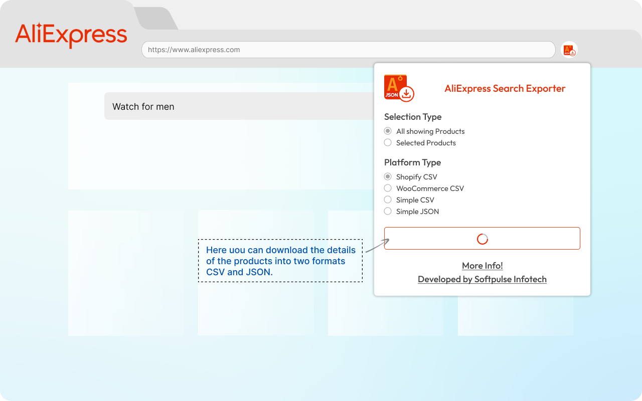 AliExpress Search Exporter截图1