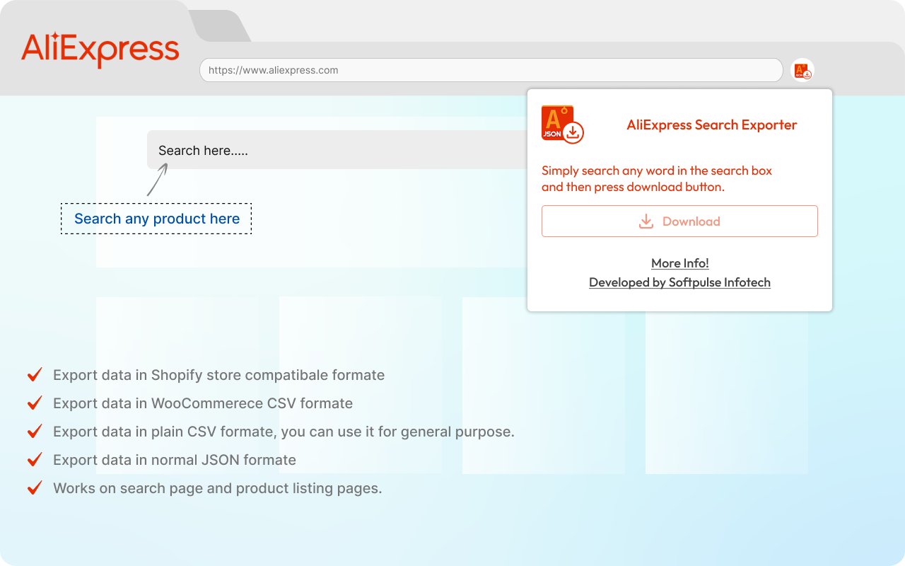 AliExpress Search Exporter截图2