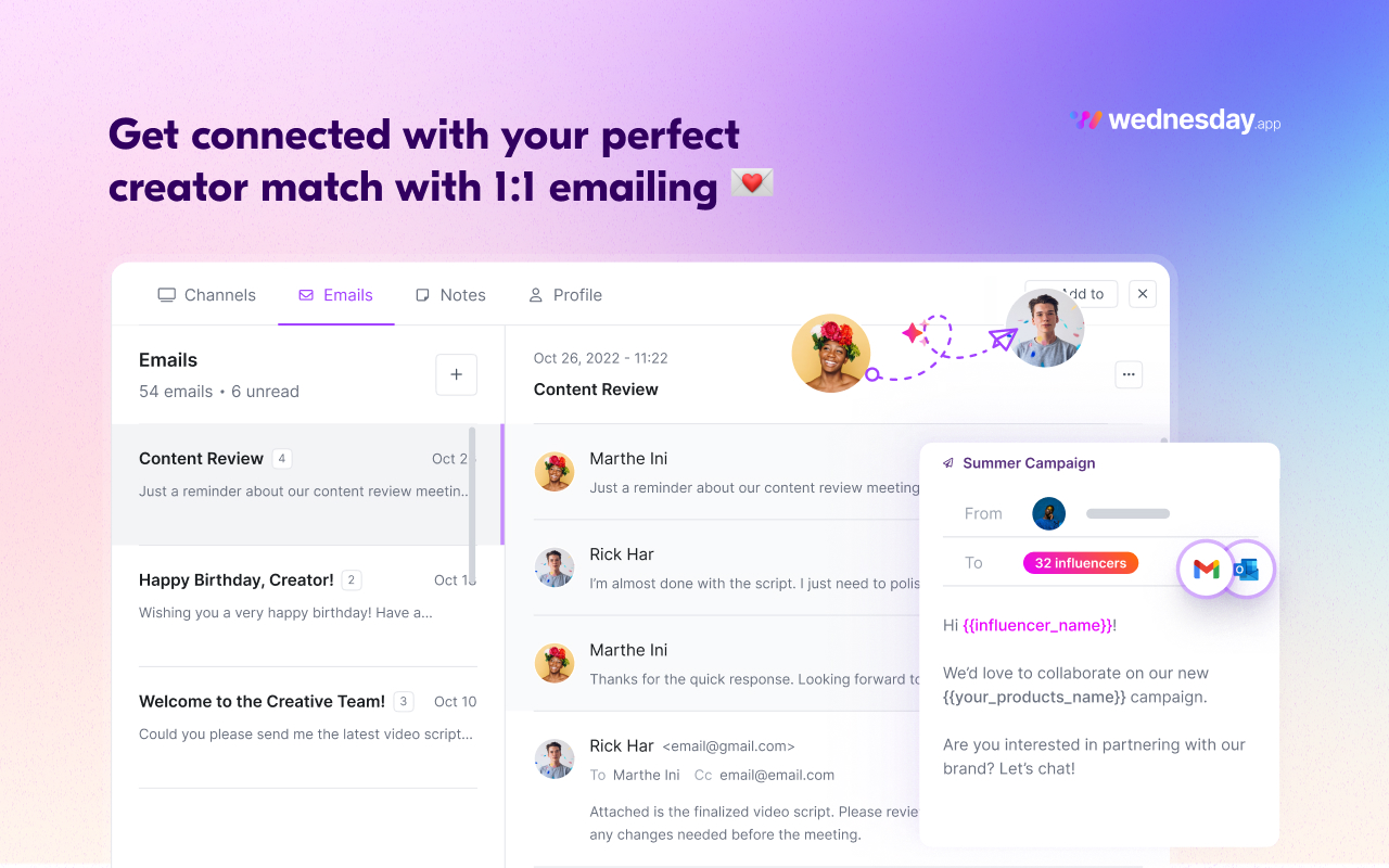 Influencer Analytics by Wednesday截图4