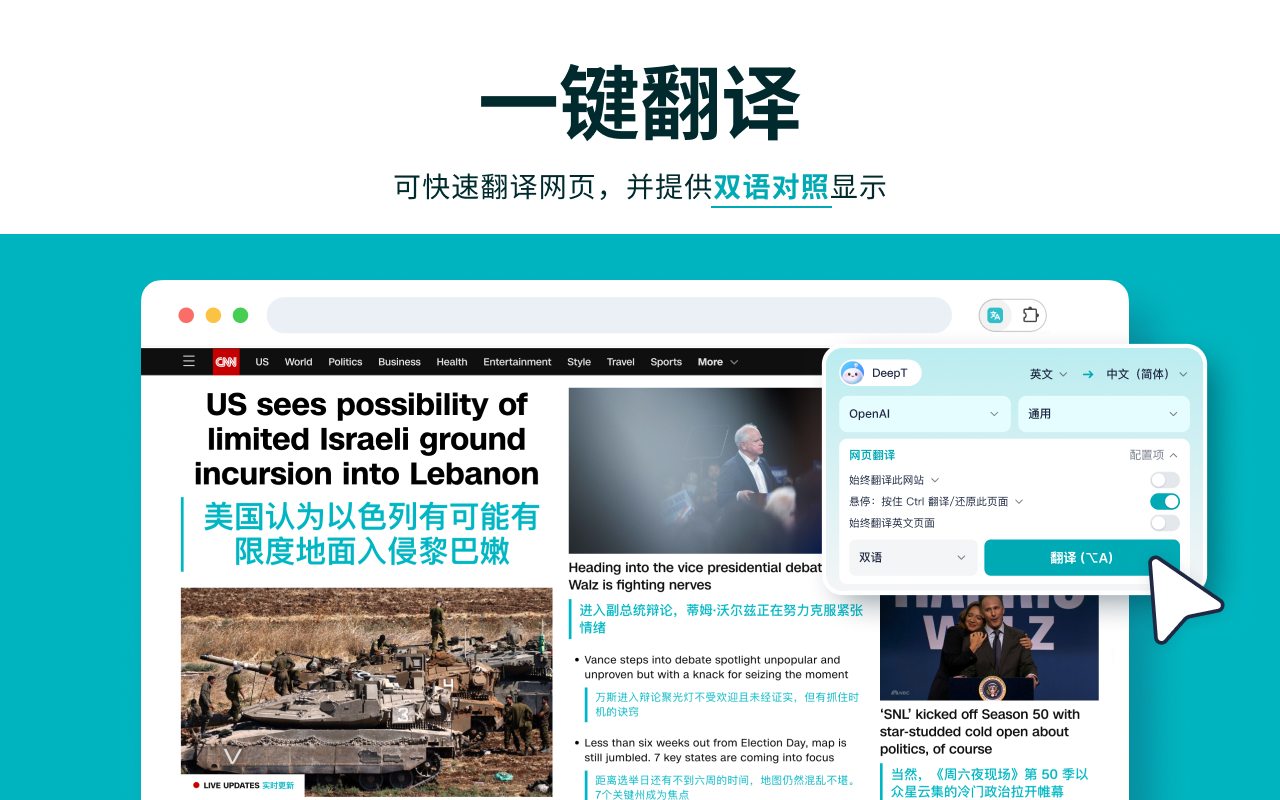 DeepTranslate - 全页双语翻译器截图3