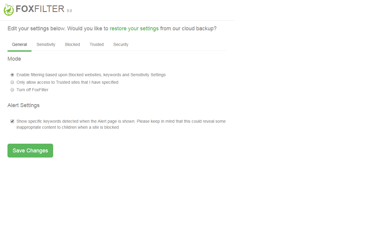 FoxFilter - The content filter!截图1
