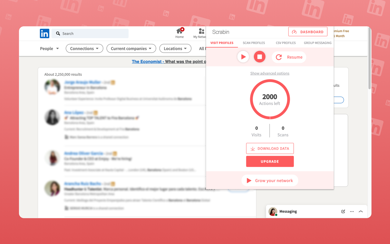 Scrab.in - LinkedIn Prospecting Tool截图2