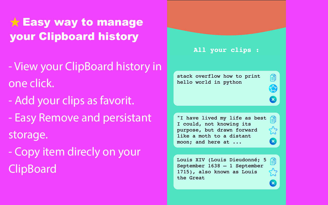 Clipou: Clipboard History Manager截图1